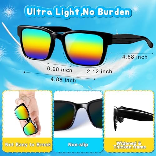 Neon Sunglasses for Kids 4-8 16-Pack Party Favors