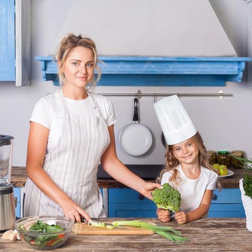 12 Pack White Disposable Chef Hats for Kids