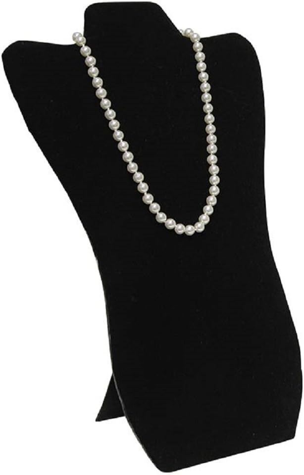 Nice New Black Velvet Necklace Jewelry Display Easel