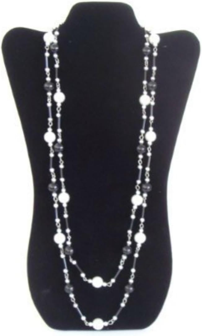 Black Velvet Jewelry Display Easel for Long Necklaces 14 Inch