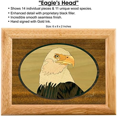 Eagle Box - Handmade USA - Unique Original Wood Jewelry Box