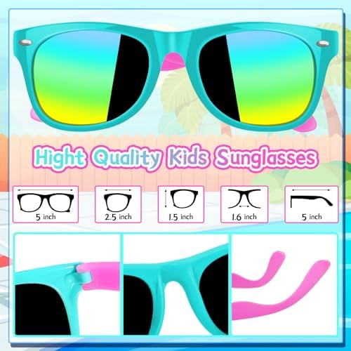Kids Party Sunglasses 24PCS Bulk for Ages 3-8