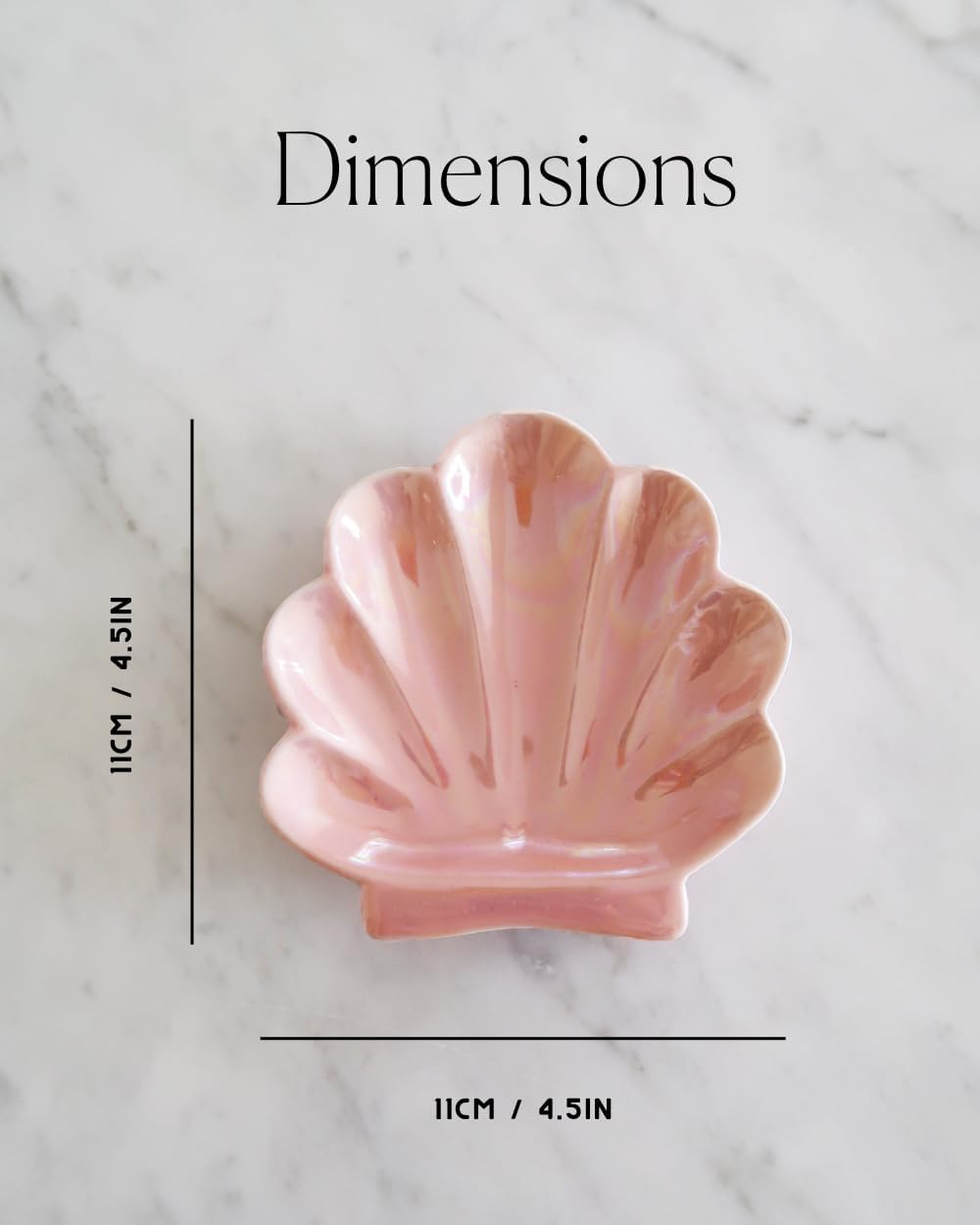 Pink Shell Trinket Dish for Clean Girl Aesthetic Decor