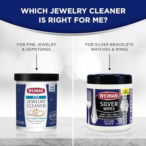 Weiman Fine Jewelry Cleaner Liquid with Brush 6 Oz 1