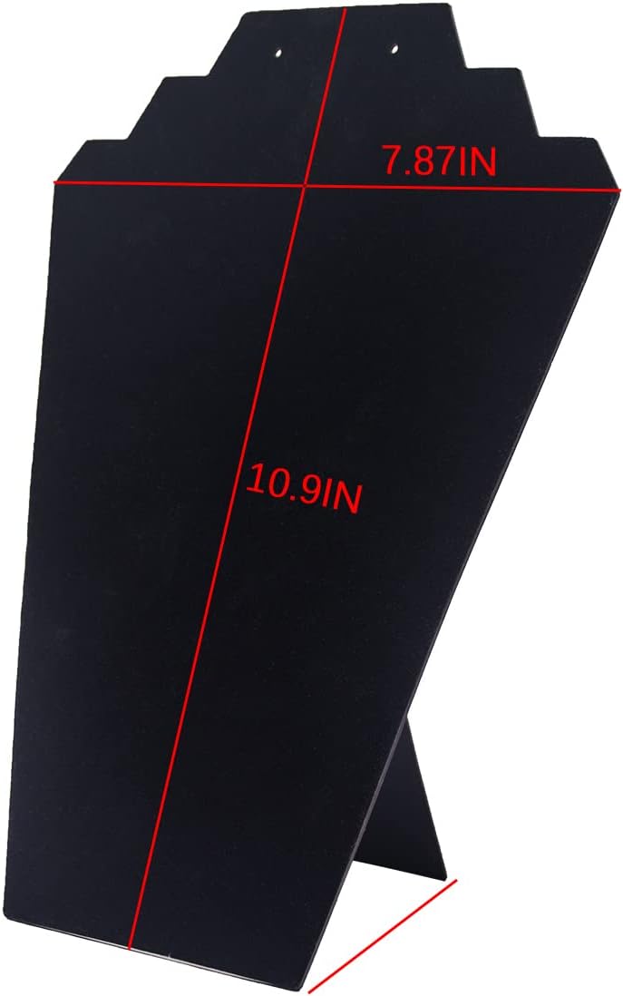 Coward 4Pcs Black Velvet Jewelry Display Stand