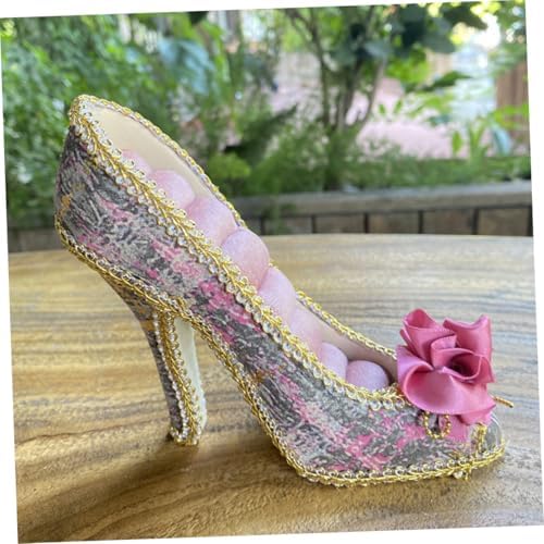 FOMIYES High Heel Jewelry Display Stand Velvet Organizer