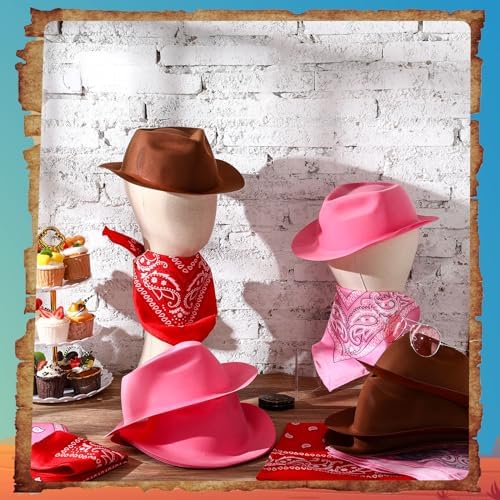 Haysandy 24 Piece Western Cowboy Hat Set for Kids