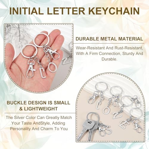 PATIKIL Initial Letter Keychain for Men Women Party Gifts