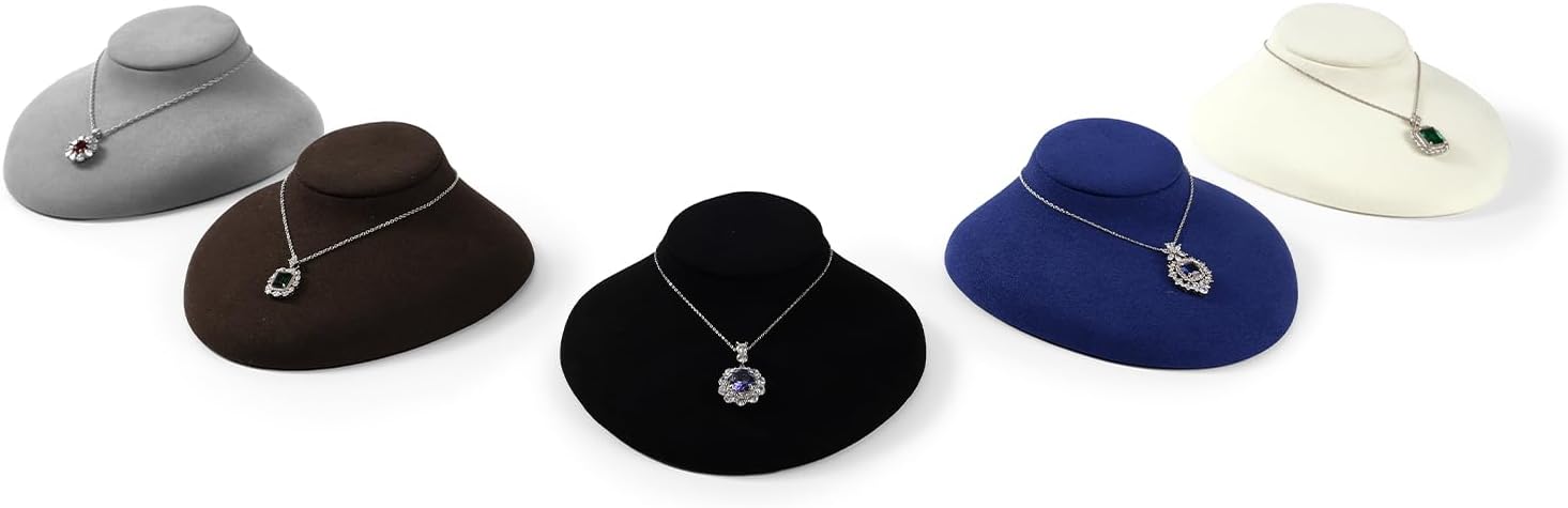 Oirlv Luxury Microfiber Jewelry Display Tower