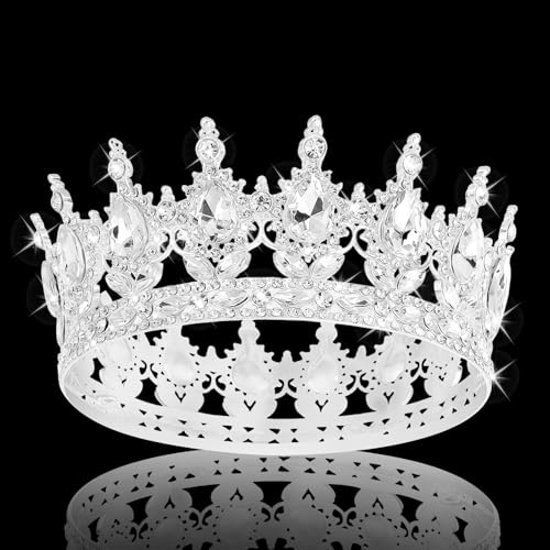 Queen Crown Rhinestone Wedding Headpiece for Women