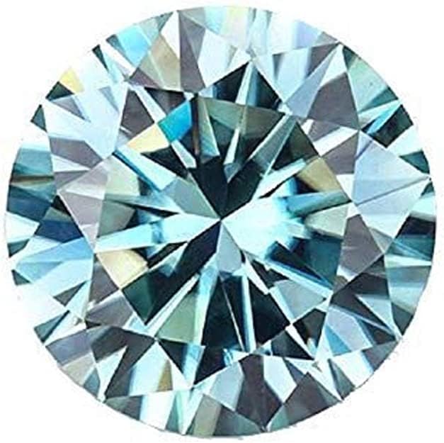 Sparkx Diamond Blue Moissanite 7000CT VVS1 Round Cut