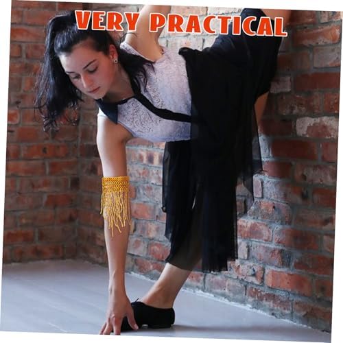 Hemoton Tassel Armlet Chains for Women Belly Dancing