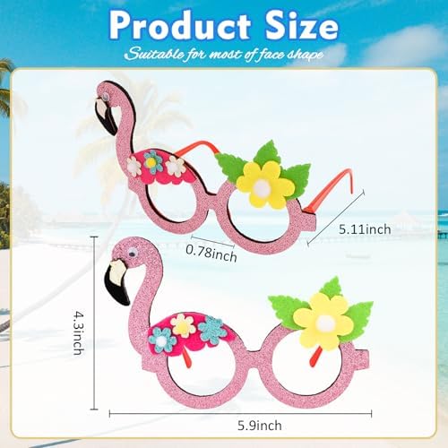 WHAVEL Luau Party Decor Sunglasses 8 Pack