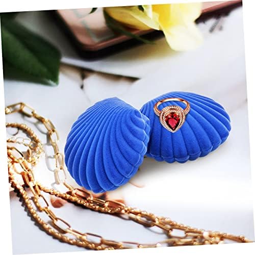 TENDYCOCO 2pcs Shell Jewelry Box Earring Organizer Case