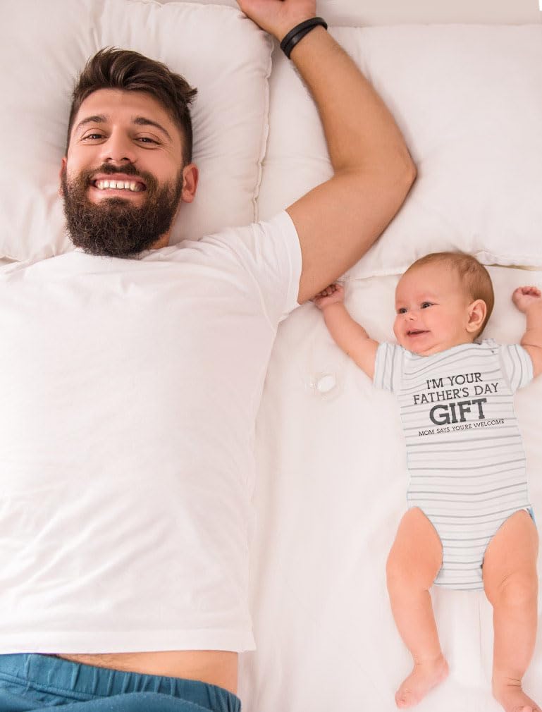 Tstars Funny Fathers Day Bodysuit for Newborn Boy or Girl