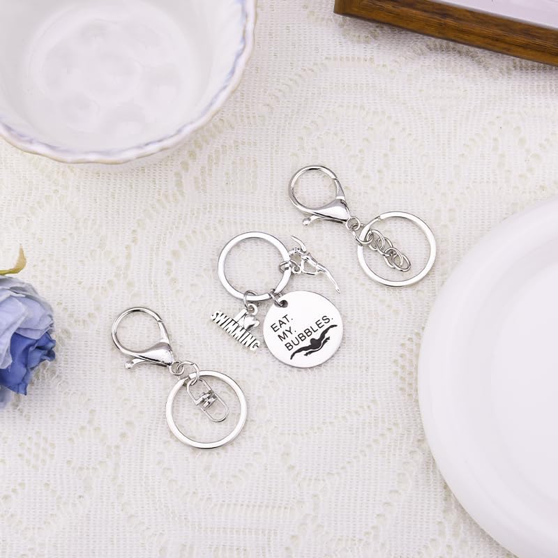 Funny Swimming Keychain for Men and Women