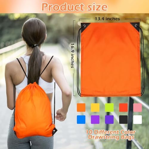 PAXCOO 30Pcs Drawstring Backpack Bulk Set