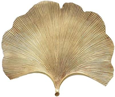 Gold Leaf Key Tray Resin Storage Decor