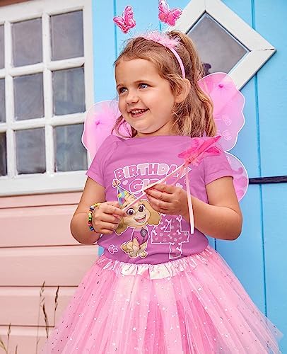 Skye Paw Patrol 4th Birthday Tee for 4 Year Old Girl