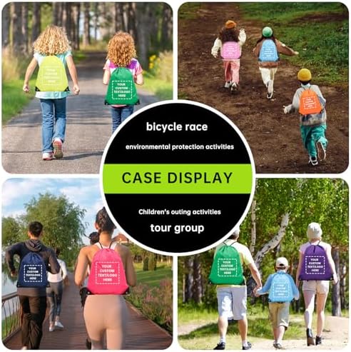 Custom Drawstring Backpacks 10 50 100 200 Pack