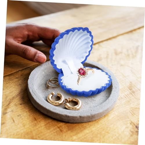 TENDYCOCO 2pcs Shell Jewelry Box Earring Organizer Case