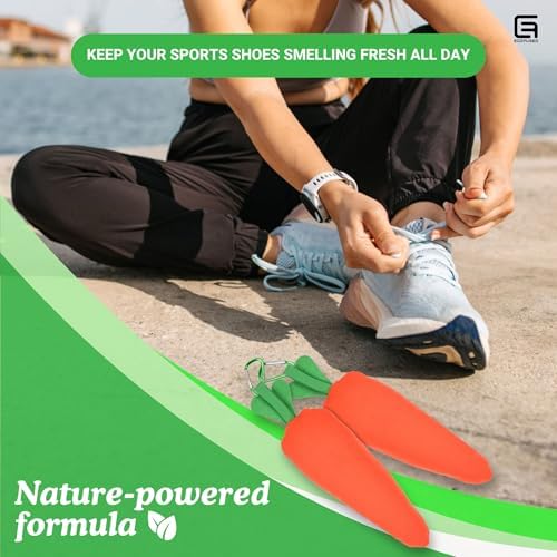Carrotsoles 2 Pack Shoe Deodorizer with Bamboo Charcoal and Lavender