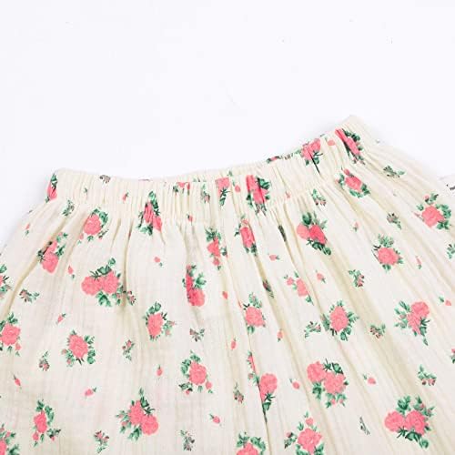 Toddler Baby Cute Cartoon Love Print Summer Comfortable Cotton Linen Trousers