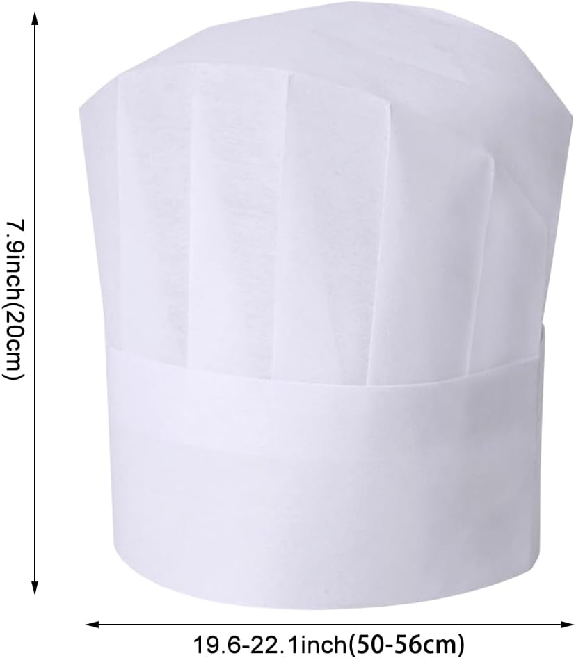 Yeios 24-30 Pack Adjustable Chef Hats for Kids and Adults