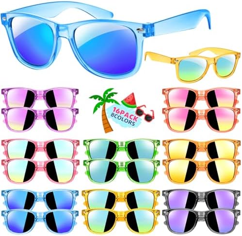 Joycover Kids Sunglasses Bulk 16PCS UV400 Protection