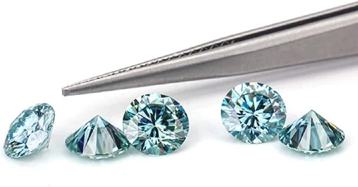 Sparkx Diamond Blue Moissanite 7000CT VVS1 Round Cut