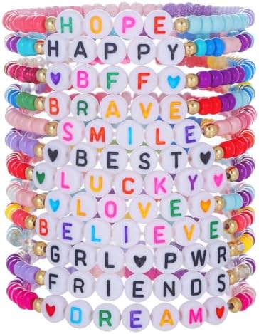 Heishi Surfer Clay Bead Bracelets Set for Women