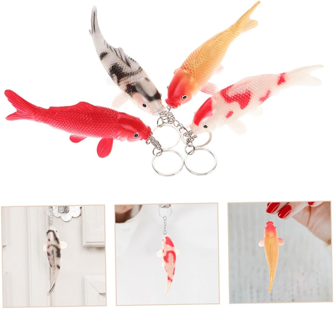 Healifty 8pcs Cute Fish Keychain for Boys and Girls