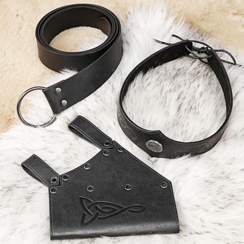 3PCS Renaissance Accessories Set for Medieval Halloween Cosplay