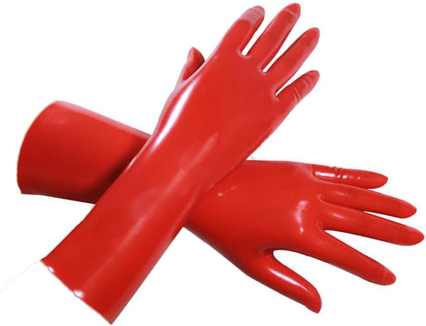 EXLATEX Rubber Secrets Short Latex Mixed Toes Wrist Gloves