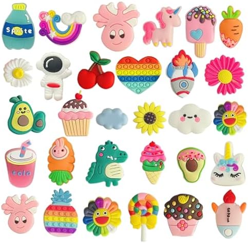 Monochef Shoe Charms 30 Pack for Girls Teens