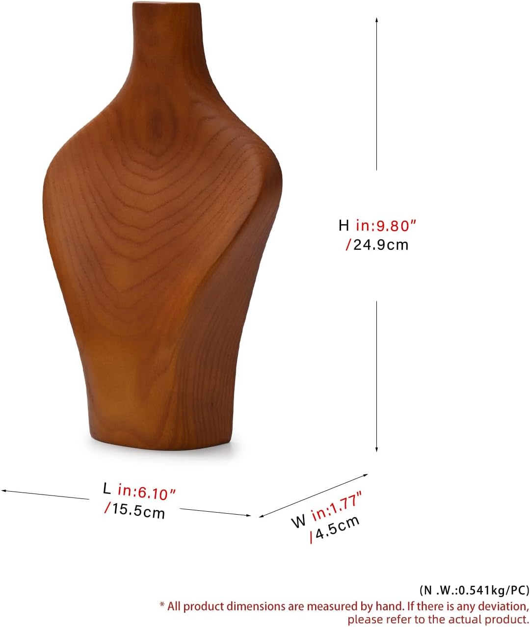 Woodten Solid Wood Jewelry Display Stand for Necklaces