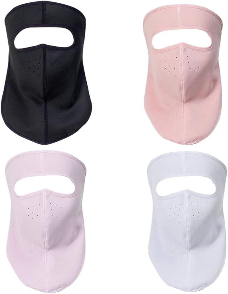 KESYOO 4pcs Sun Neck Gaiter Face Scarf Wind Bandana Balaclava Headwear