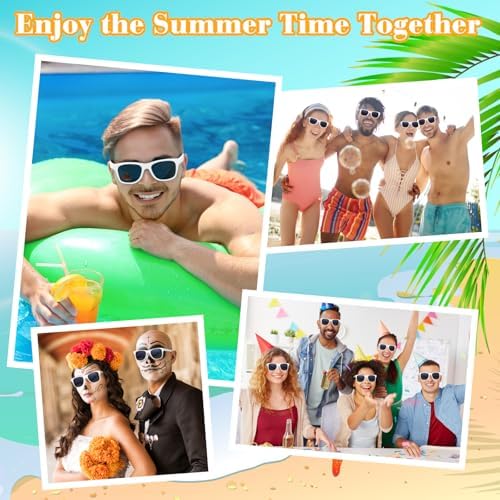 ASTARON 12 Pack Neon Party Sunglasses Bulk