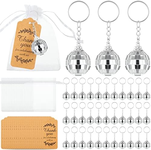 BBTO Graduation Gifts Mini Disco Ball Keychain Set