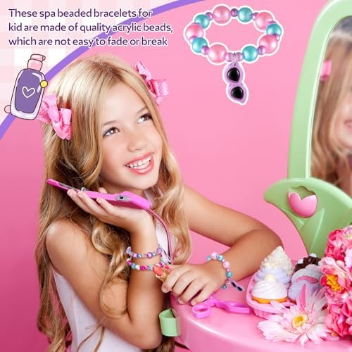 Sasylvia 12 Pcs Spa Bracelets for Spa Party Favors