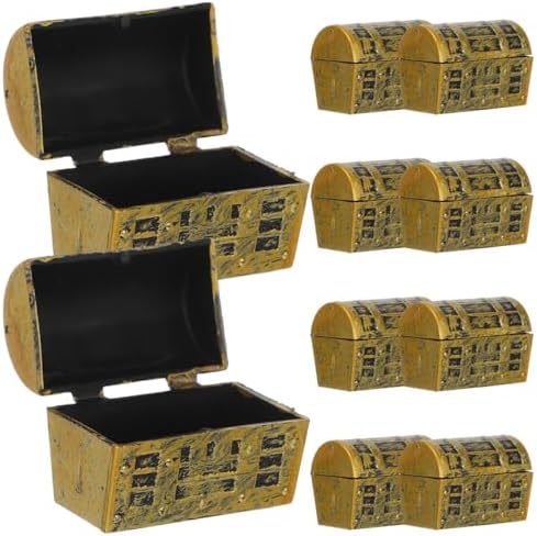 10pcs Mini Vintage Pirate Treasure Chest Boxes