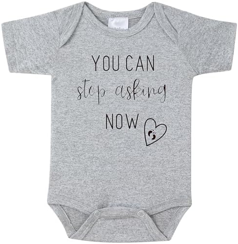 You Can Stop Asking Now Pregnancy Announcement Bodysuit