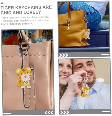 30 Sets Cartoon Tiger Keychains for Bags and Luggage
