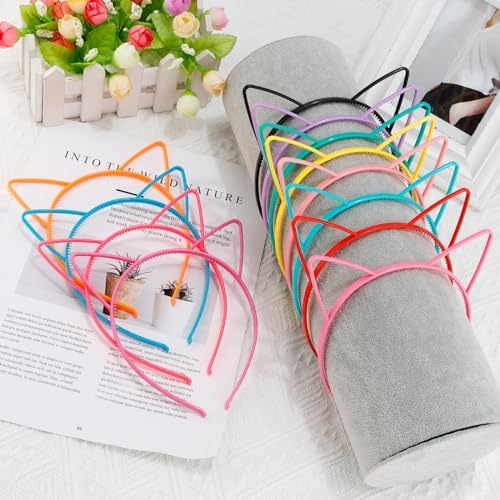 36Pcs Cat Ears Headbands for Women Girls Party Decorations