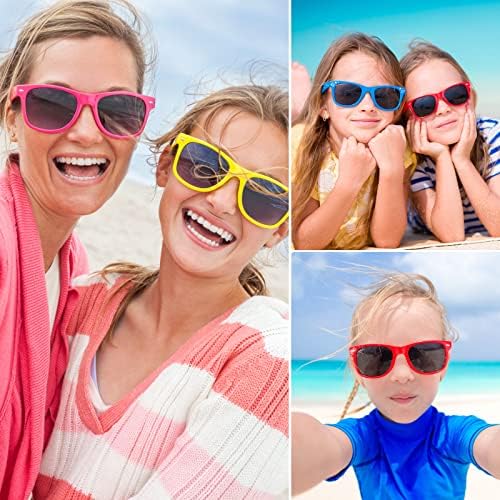TUPARKA 12 Pack Neon Sunglasses Party Favors
