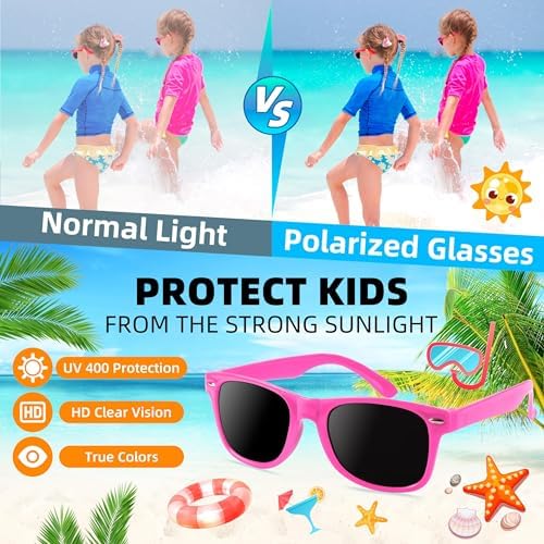 24 Pcs Kids Sunglasses Bulk UV400 Protection for Boys Girls 3-8