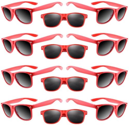 ASTARON 12 Pack Neon Party Sunglasses