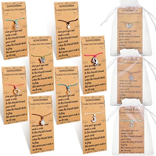 48 Piece Quinceanera Wish Bracelet Favor Set