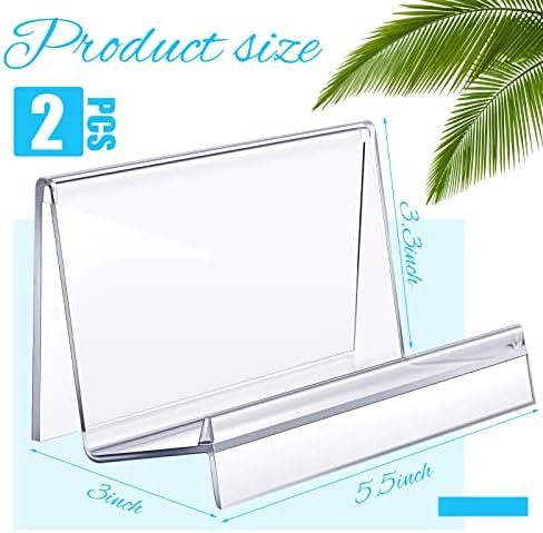 Qunclay 2 Pcs Clear Acrylic Purse Display Stand