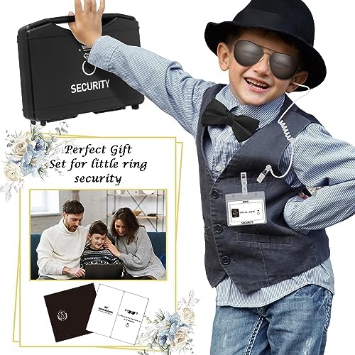 Mepase 24 Pcs Ring Bearer Security Set for Boys Black